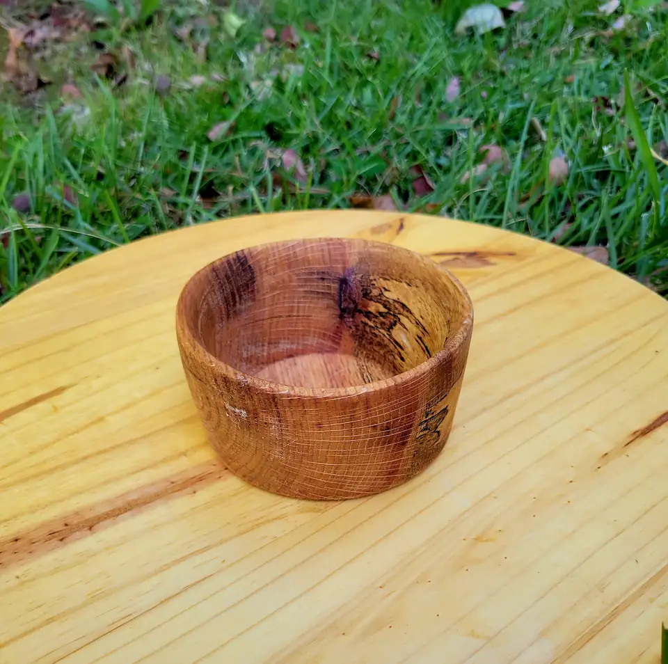 small oak bowl